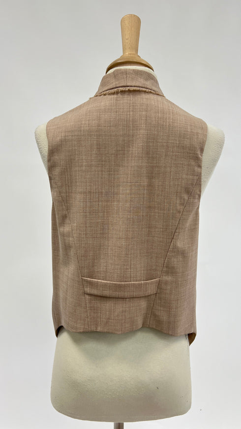 Gilet revers sfrangiato