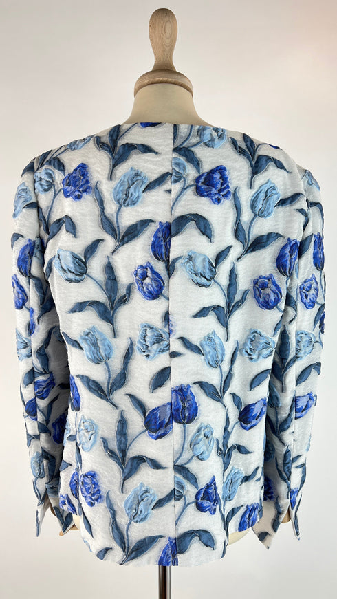 Giacca fiori a rilievo