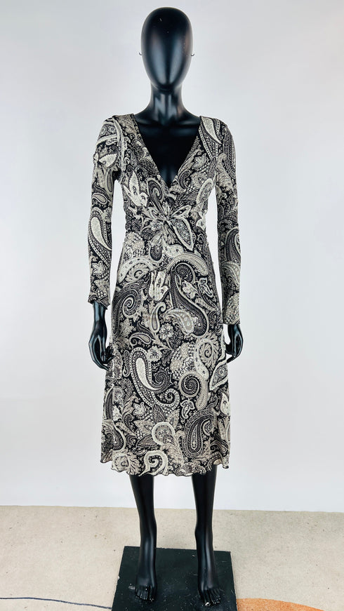 Abito midi paisley