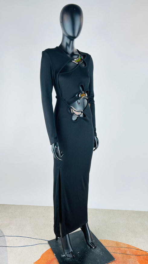 Abito lungo Pre-Fall24 con cartellino