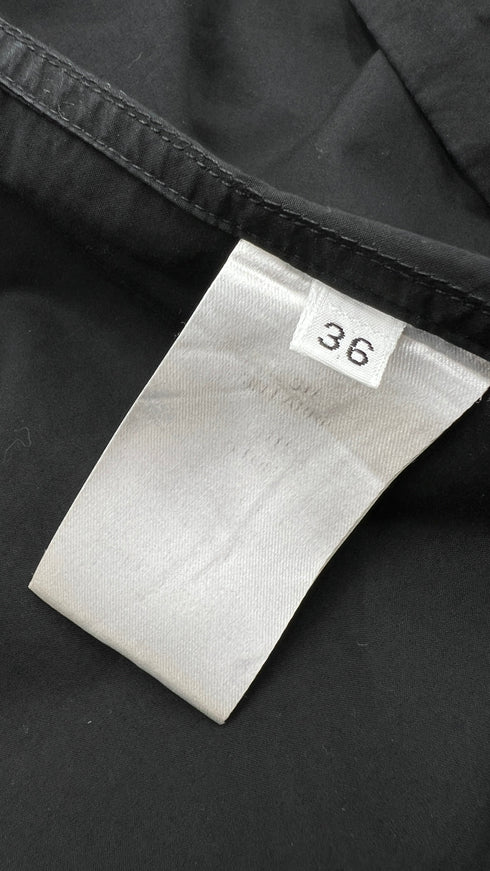 Camicia nera slim-fit