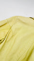 Giacca in pelle verde