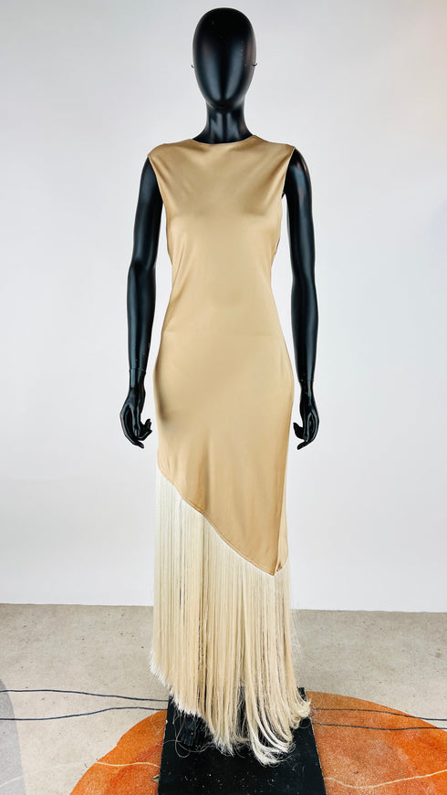 Abito lungo a frange