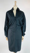 Abito camicia midi nero