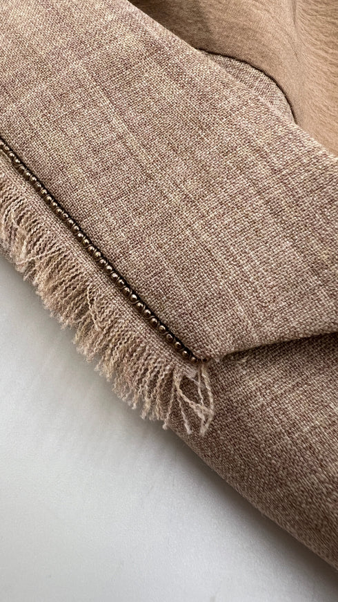 Gilet revers sfrangiato