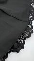 Abito corto in pizzo nero