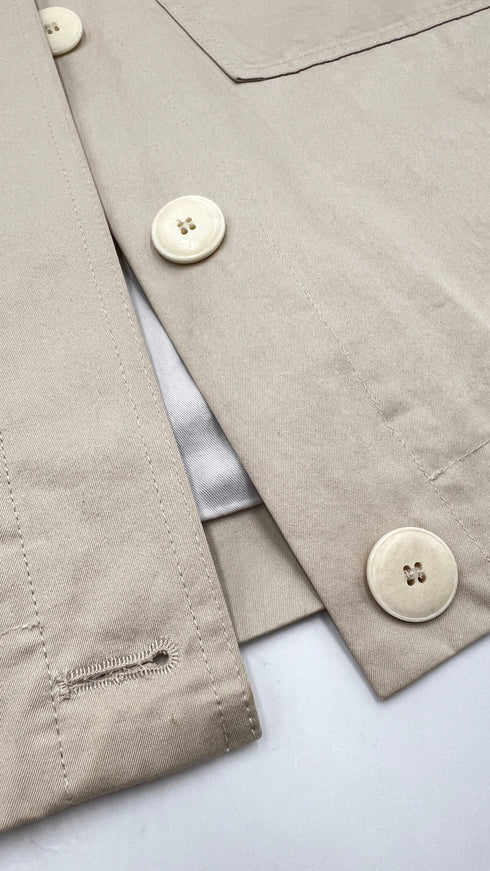 Gilet boxy in cotone
