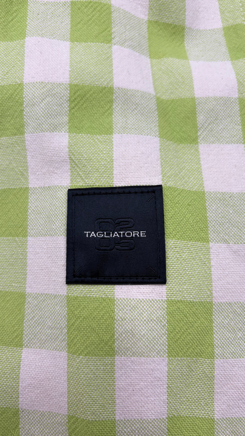 Trench vichy cotone e lino