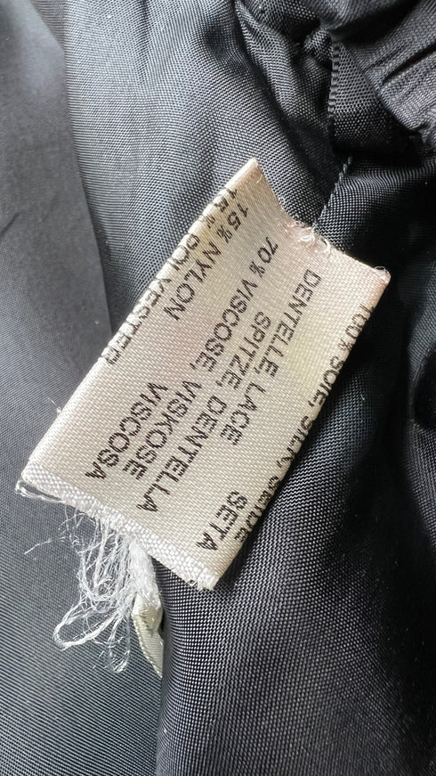 Abito lungo maxi spalle