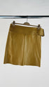 Gonna in pelle maxi cintura