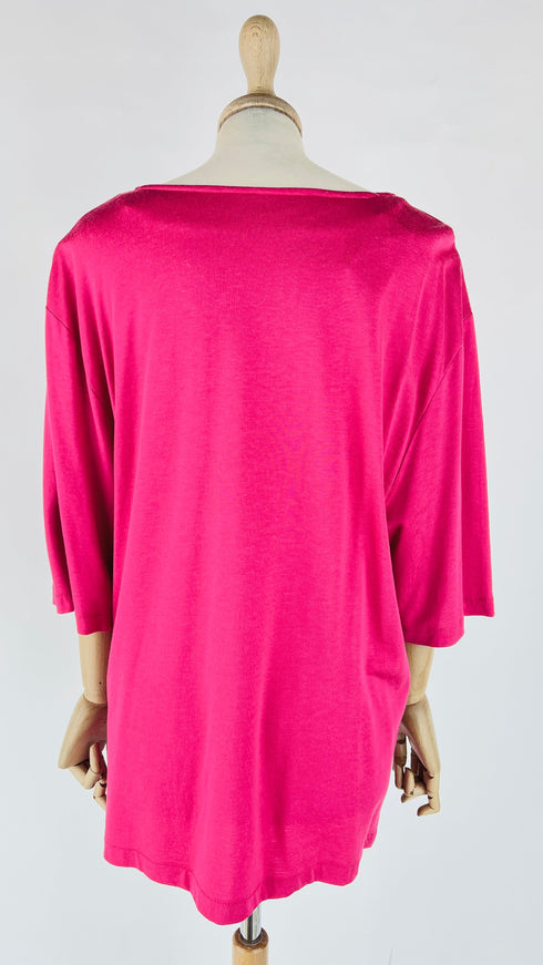 Blusa orlo con ricami perle