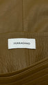 Gonna in pelle maxi cintura
