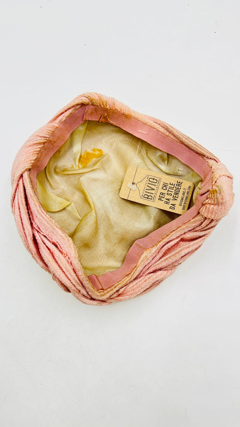 Cappello vintage bordo intrecciato