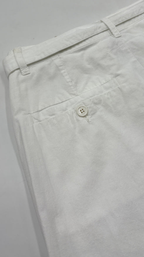 Pantalone in cotone bianco
