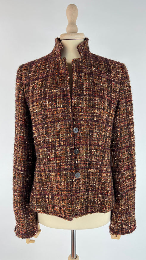 Blazer monopetto tweed