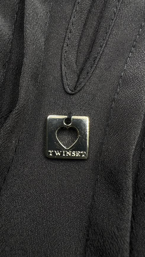 Abito lungo fiocchi e plissé