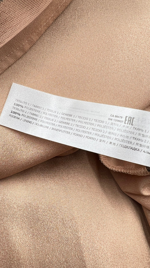 Abito lungo fiocchi e plissé