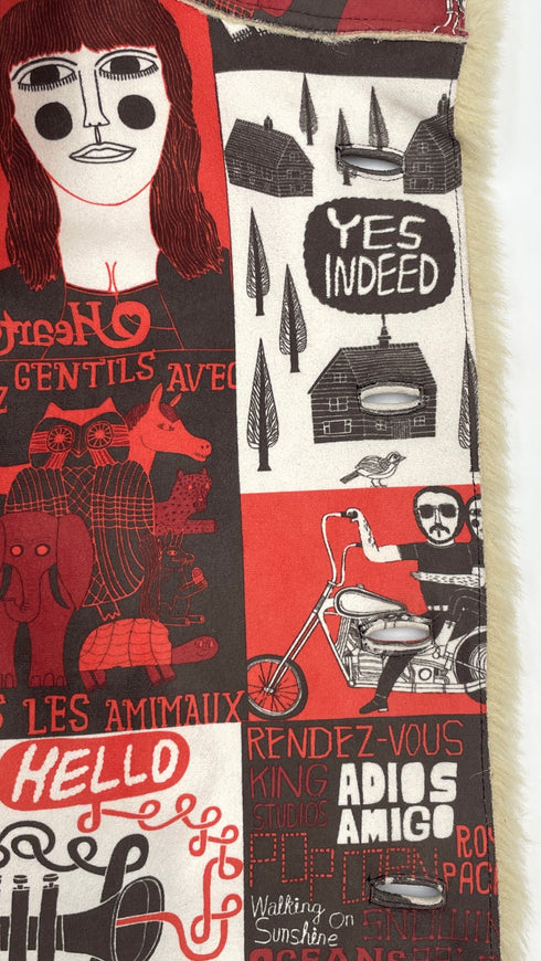 Giacca corta stampata