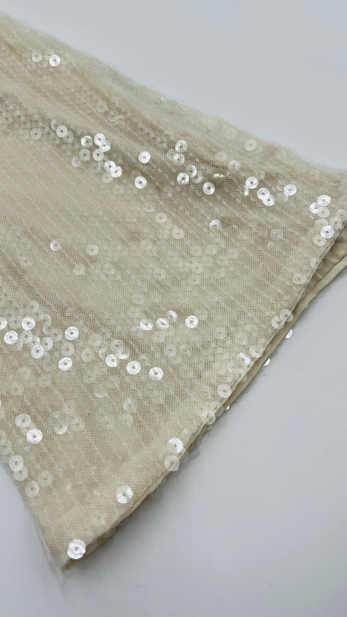 Abito lungo paillettes con cartellino