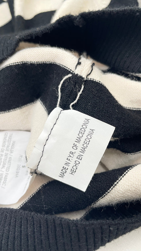 Cardigan cropped righe