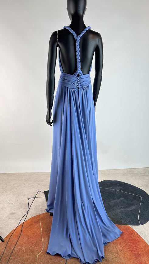 Abito lungo con strascico