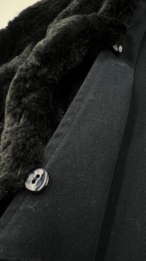 Gilet cotone eco pelliccia