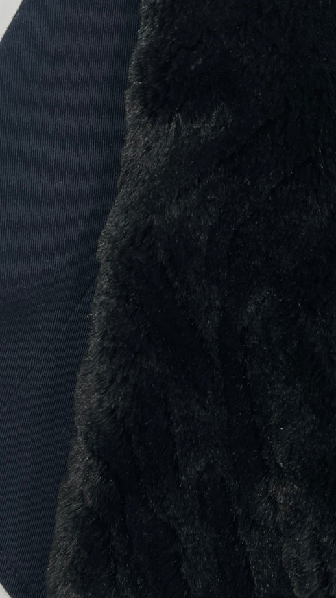 Gilet cotone eco pelliccia