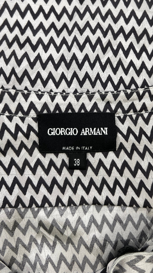 Blusa zig-zag e jacquard