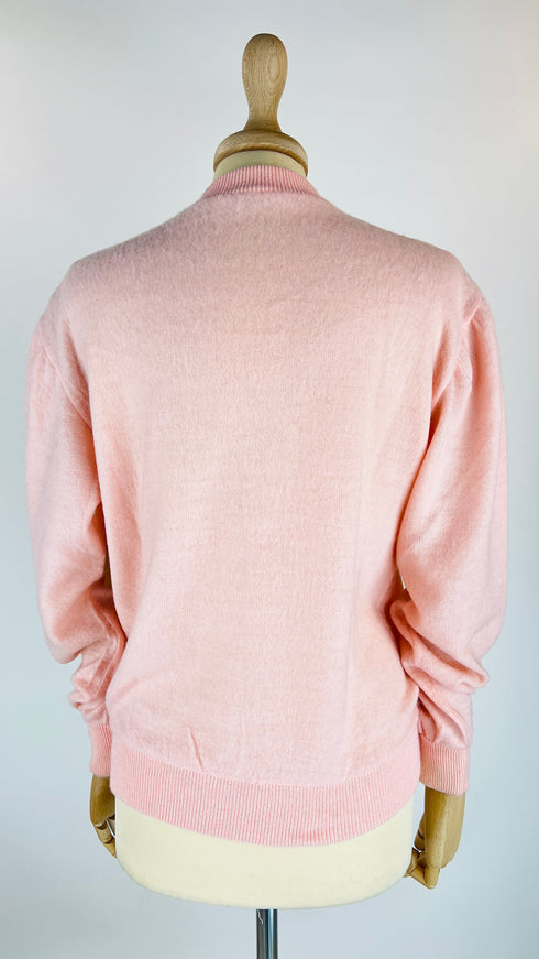 Cardigan con fiori ricamati