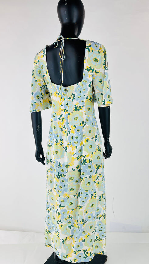 Abito lungo macro floreale