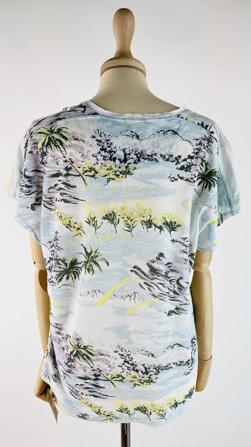 T-shirt stampa tropicale