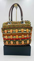 Borsa a spalla ricamata