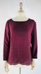 Longsleeve fiori traforati