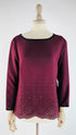 Longsleeve fiori traforati