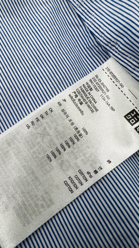 Camicia in cotone a righe