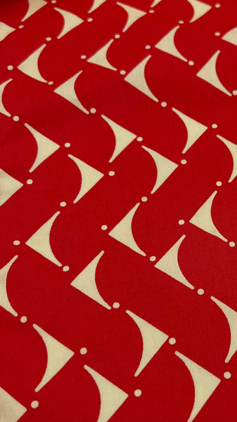 Camicia in cotone a triangoli