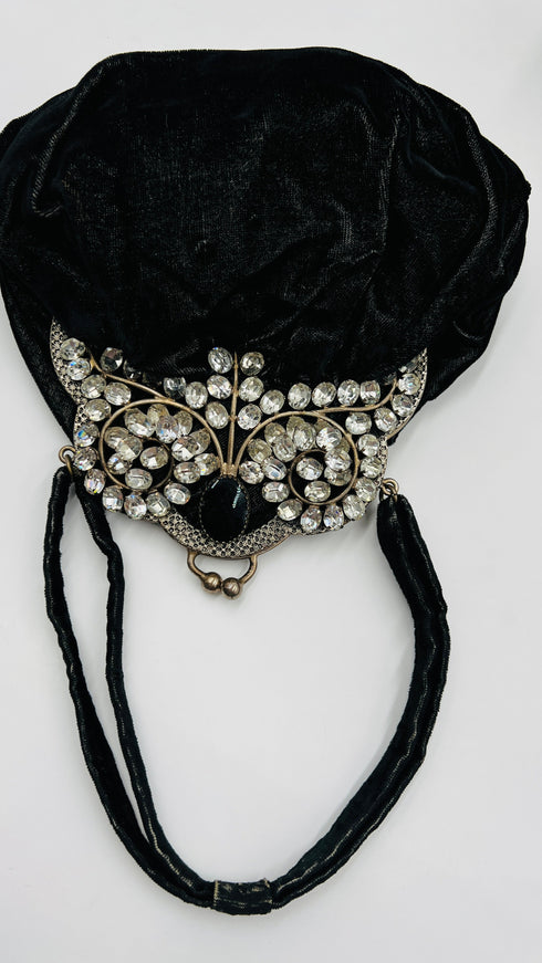 Borsa in velluto nero