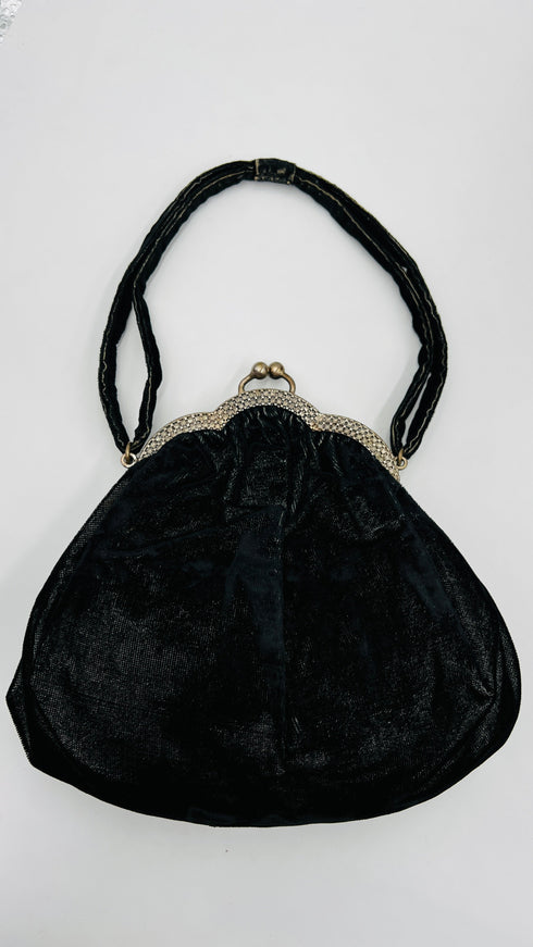 Borsa in velluto nero