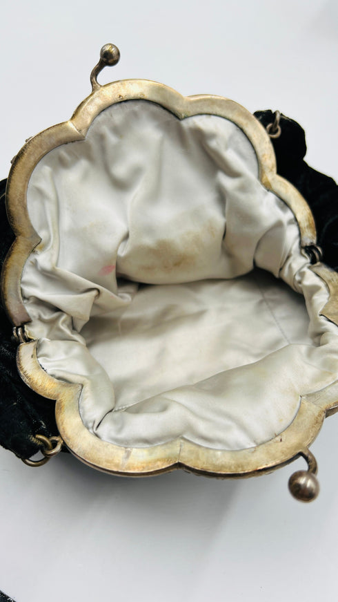 Borsa in velluto nero
