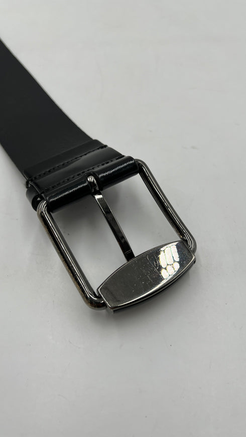 Cintura in pelle spazzolata