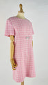Abito corto tweed rosa