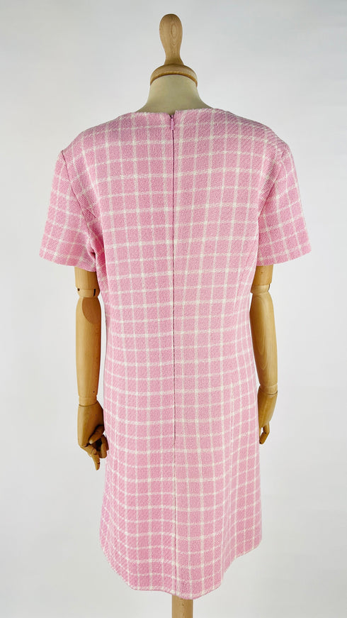 Abito corto tweed rosa