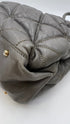 Borsa grigia trapuntata