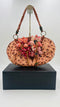 Borsa ricamata con fiori 3D