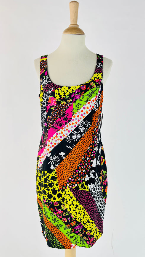 Abito midi micro floreale