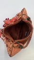 Borsa ricamata con fiori 3D