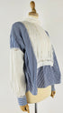 Blusa in cotone a righe
