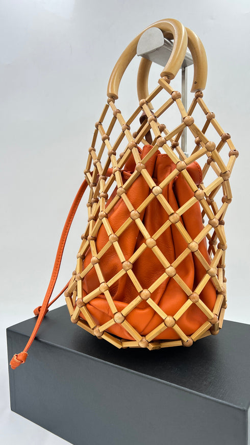 Borsa bamboo e pelle