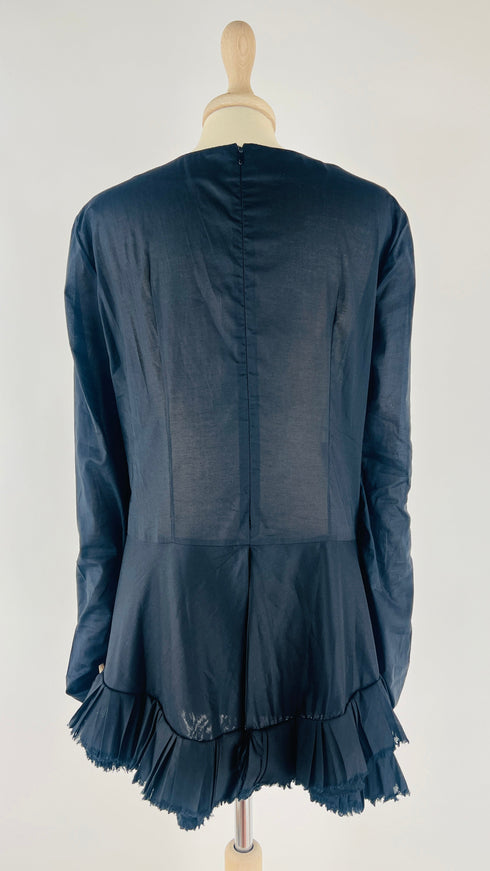 Blusa nera asimmetrica