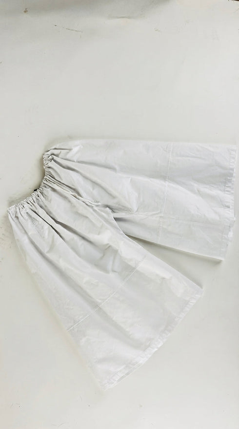 Pantagonna in cotone bianco